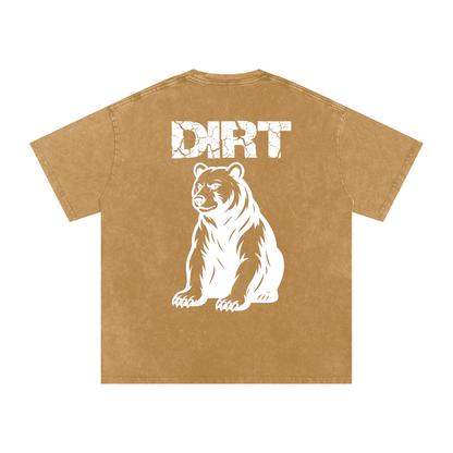 Bear Oversized Heavyweight T-shirt Washed