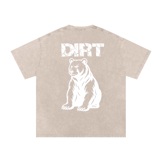 Bear Oversized Heavyweight T-shirt Washed