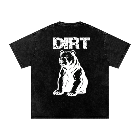 Bear Oversized Heavyweight T-shirt Washed